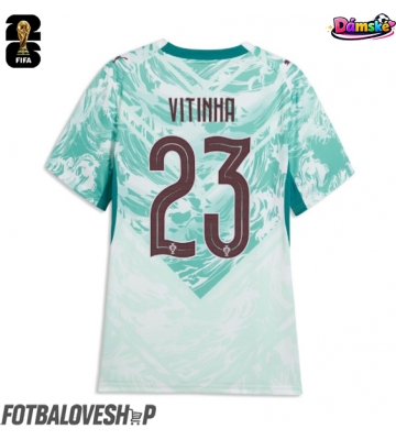 Portugalsko Vitinha #23 Dámské Venkovní Dres MS 2026 Krátký Rukáv